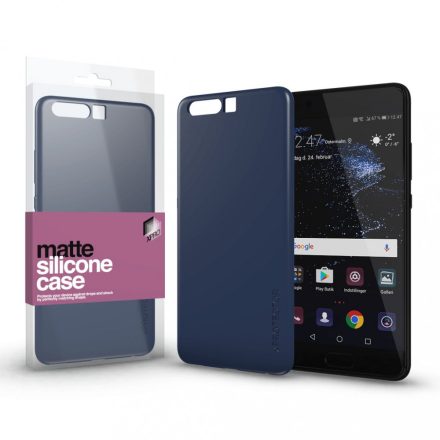 Szilikon matte tok ultra vékony sötétkék Huawei P10