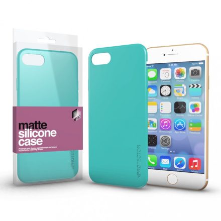 Szilikon matte tok ultra vékony mentazöld iPhone 7/8/SE (2020)
