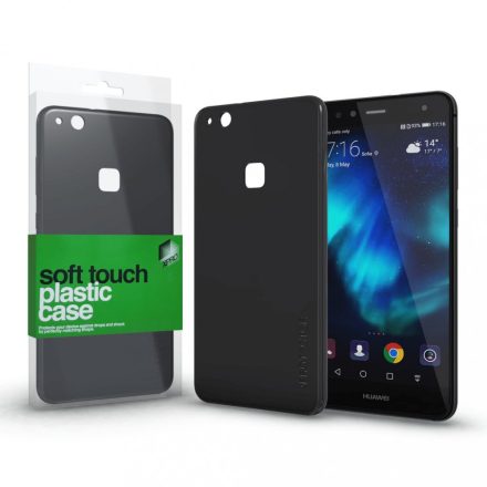 Plasztik tok Soft-touch felülettel fekete Huawei P10 Lite készülékhez
