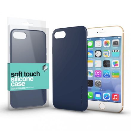 Soft Touch Szilikon Case sötétkék Apple iPhone 7 / 8 / SE (2020) készülékhez