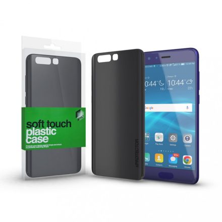 Plasztik tok Soft-touch felülettel fekete Huawei Honor 9 készülékhez