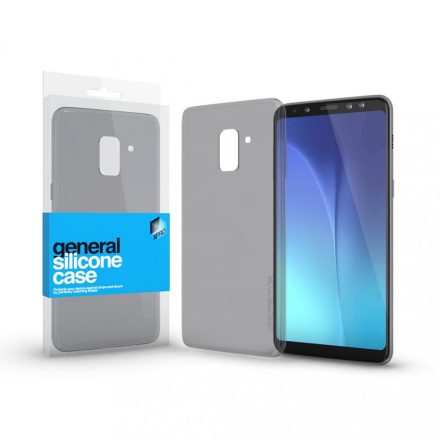 Szilikon tok Case Füstszürke ultra vékony 0.33 mm Samsung A8 2018