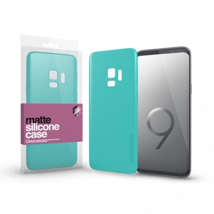 Szilikon matte tok ultra vékony mentazöld Samsung S9