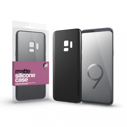 Szilikon matte tok ultra vékony fekete Samsung S9