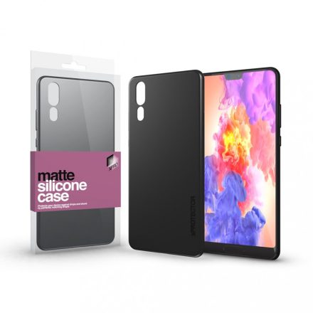 Szilikon matte tok ultra vékony fekete Huawei P20
