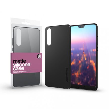 Szilikon matte tok ultra vékony fekete Huawei P20 Pro