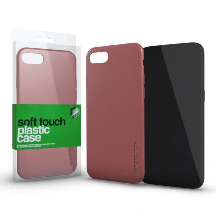 Plasztik tok Soft-touch felülettel rozé arany Huawei Mate 10 Pro készülékhez
