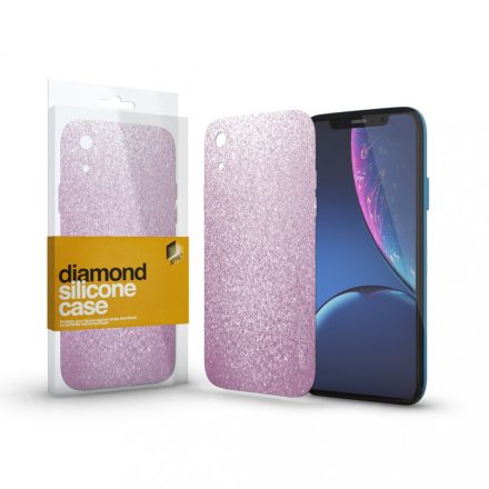 Szilikon tok (Diamond) Pink Apple iPhone Xr készülékhez