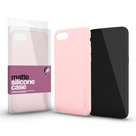 Szilikon matte tok ultra vékony Púder pink Apple iPhone Xs Max készülékhez