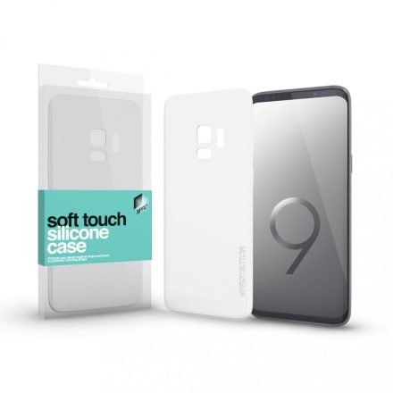 Soft Touch Szilikon Case fehér Samsung S9