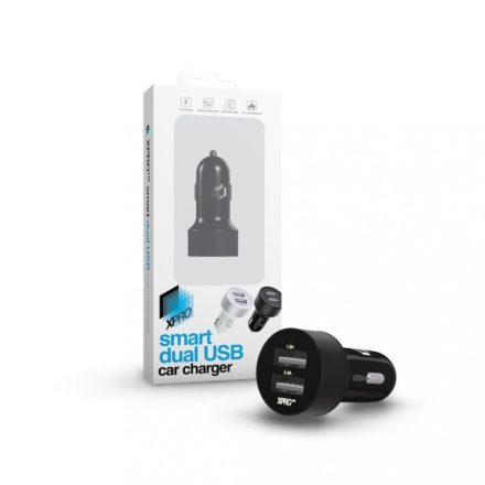 Smart Dual USB Autóstöltő Fekete