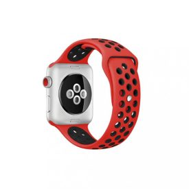Apple Watch lélegző sport szíj Piros Fekete 42 44mm