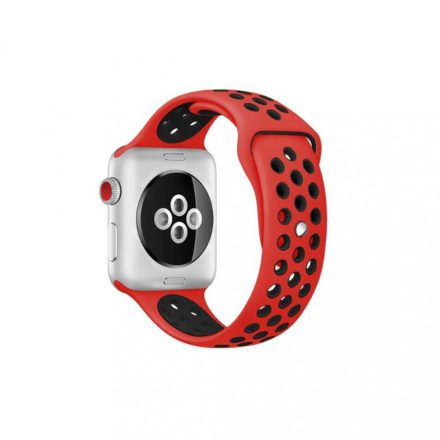Apple Watch lélegző sport szíj Piros Fekete 42 44mm