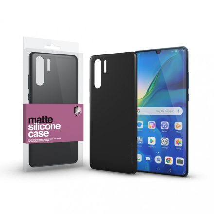 Szilikon matte tok ultra vékony fekete Huawei P30 Pro