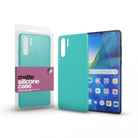Szilikon matte tok ultra vékony mentazöld Huawei P30 Pro 