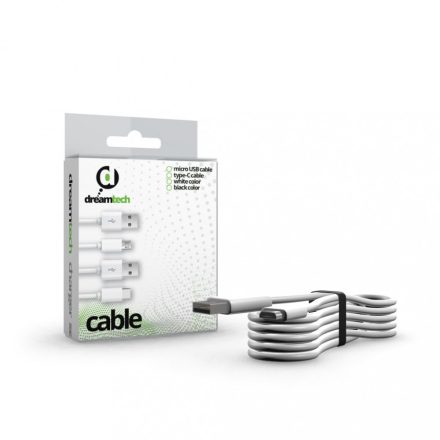 Dreamtech kábel fehér Micro USB