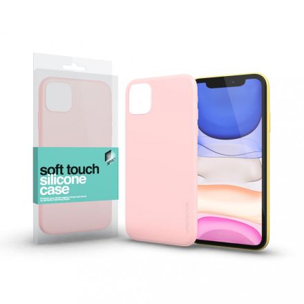 Soft Touch Szilikon Case púder pink iPhone 11