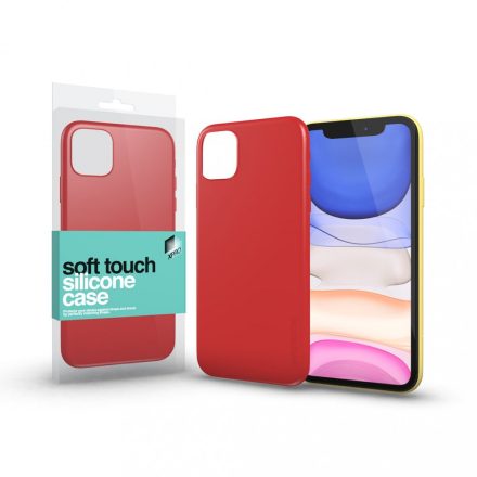 Soft Touch Szilikon Case korallpiros iPhone 11