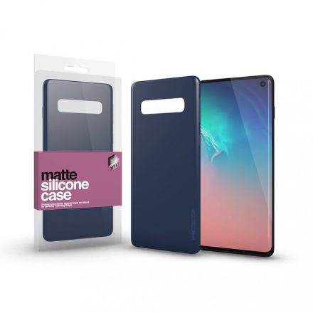 Szilikon matte tok ultra vékony sötétkék Samsung S20 Ultra