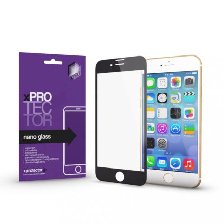 Nano Glass kijelzővédő fekete kerettel Apple iPhone 7 / 8