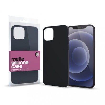 XPRO Szilikon matte tok ultravékony fekete iPhone 12 Mini