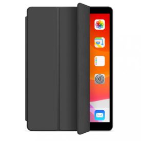   XPRO Smart Book tok pencil tartóval és teljesen átlátszó szilikon hátlappal fekete ipad 10,2" 2019