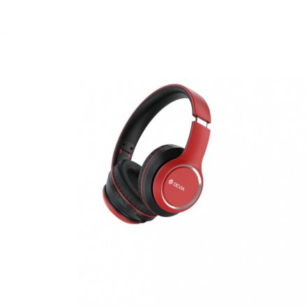 Devia Kintone bluetooth fejhallgató piros