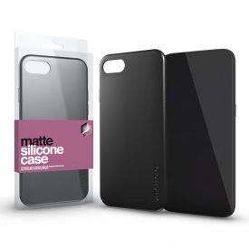 Szilikon matte tok ultra vékony fekete Samsung S21 Ultra