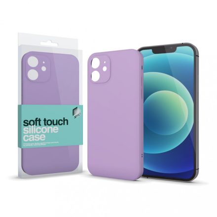Soft Touch Szilikon Case Slim Lila iPhone 12