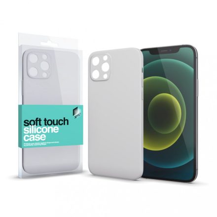 Soft Touch Szilikon Case Slim törtfehér iPhone 12 Pro