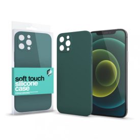 Soft Touch Szilikon Case Slim Sötétzöld iPhone 12 Pro