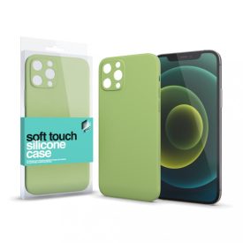   Soft Touch Szilikon Case Slim Világoszöld iPhone 12 Pro Max