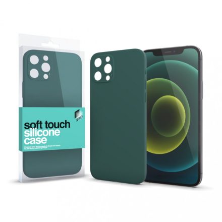 Soft Touch Szilikon Case Slim Sötétzöld iPhone 12 Pro Max