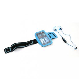   Platinet Bluetooth headset mellékelt karpánttal, Kék (43676)
