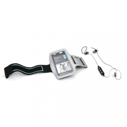 Platinet Bluetooth headset mellékelt karpánttal, Szürke (43678)