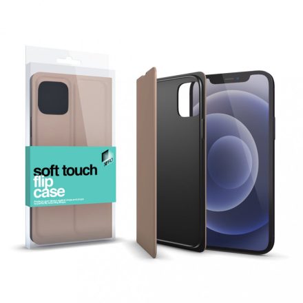 Soft Touch Flip Case Rose Gold Huawei P40 Lite