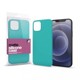 Szilikon matte tok ultra vékony mentazöld iPhone 13