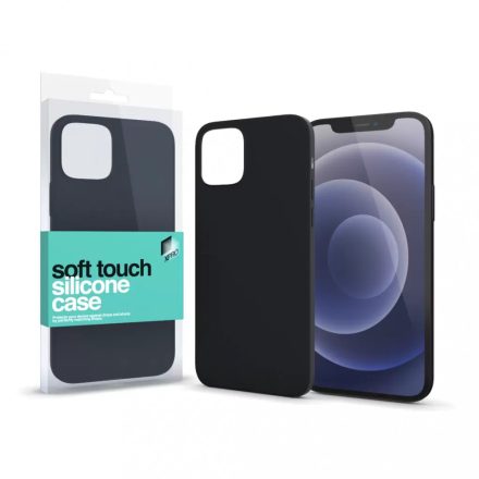 XPRO Soft Touch szilikon tok fekete iPhone 13