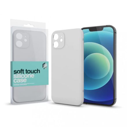 XPRO Soft Touch szilikon tok Slim törtfehér iPhone 13