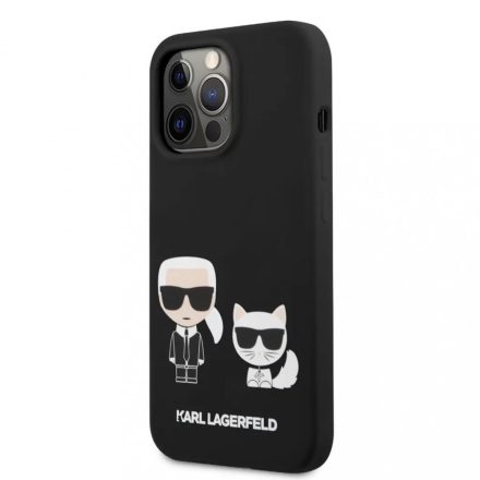 Karl Lagerfeld tok fekete KLHCP13LSSKCK Apple Iphone 13 Pro