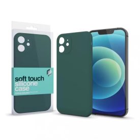Soft Touch Silicone Case Slim sötétzöld Samsung S22