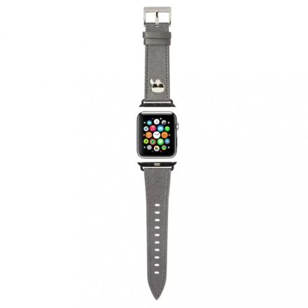 Karl Lagerfeld óraszíj ezüst (KLAWMOKHG) Apple Watch 38mm / 40mm / 41mm