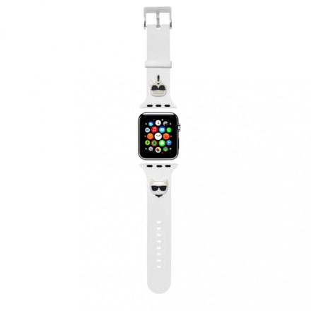 Karl Lagerfeld óraszíj fehér KLAWMSLCKW Apple Watch 38mm 40mm 41mm