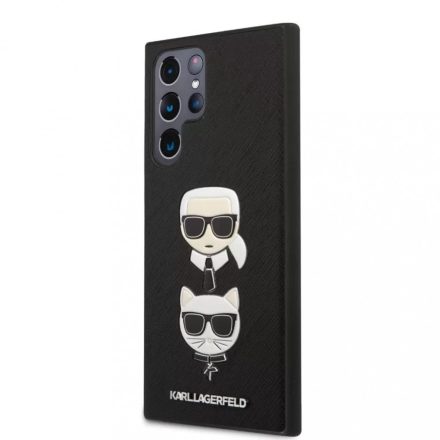 Karl Lagerfeld tok fekete KLHCS22LSAKICKCBK Samsung S22 Ultra