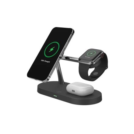 Tech-Protect 3in1 MagSafe QI töltő A14 fekete