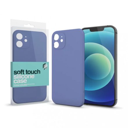 XPRO Soft Touch szilikon tok Slim levendula szürke iPhone 14 Plus