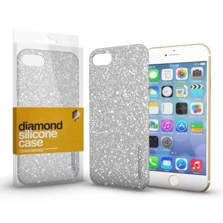 XPRO Szilikon tok Diamond Ezüst Samsung A34 5G