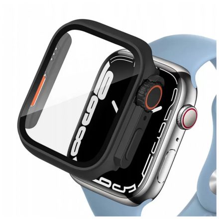 Tech-Protect tok DEFENSE 360 Fekete / Narancs színű, Apple Watch 44mm