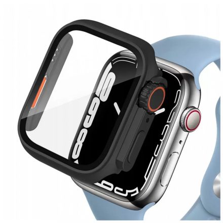 Tech-Protect tok DEFENSE 360 Fekete Narancs színű, Apple Watch 44mm