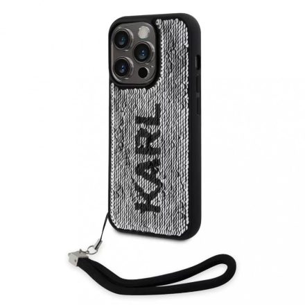 Karl Lagerfeld tok ezüst KLHCP13LPSQRKS iPhone 13 Pro